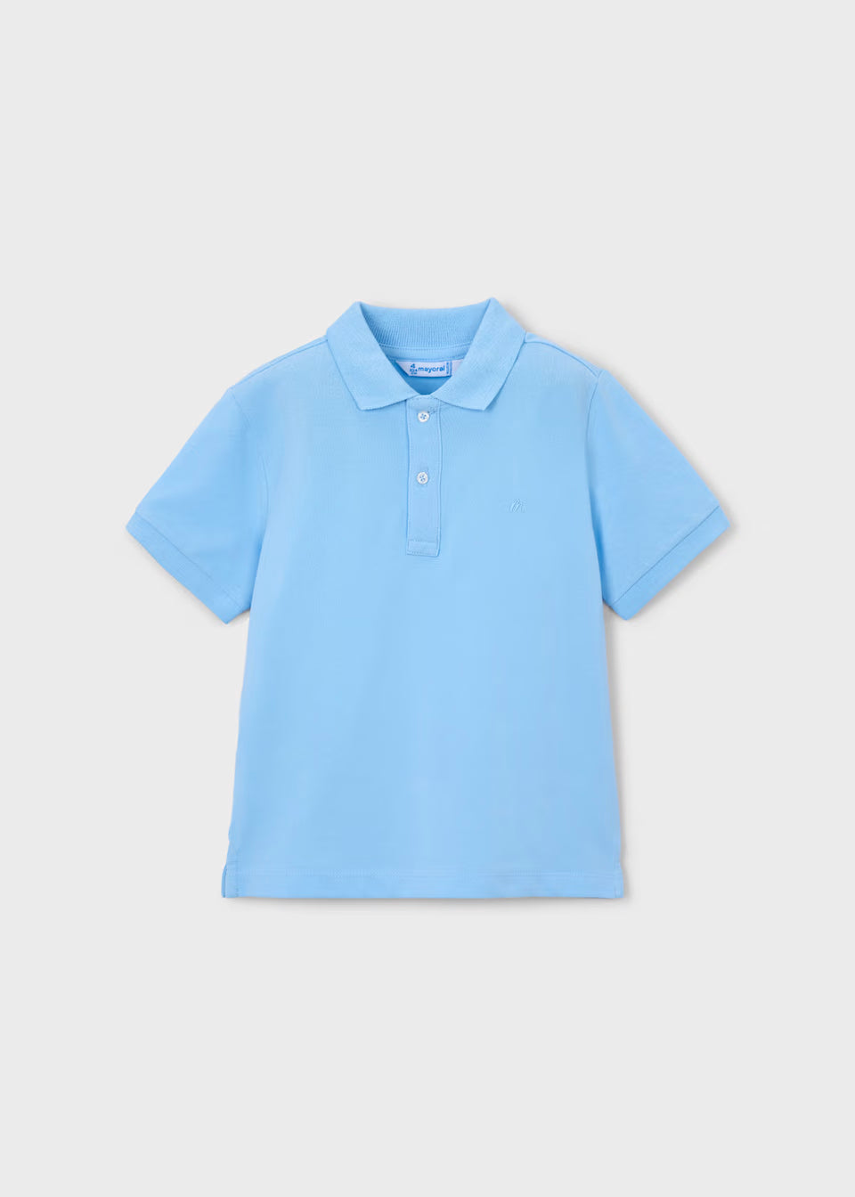 Polo básico niño Celeste