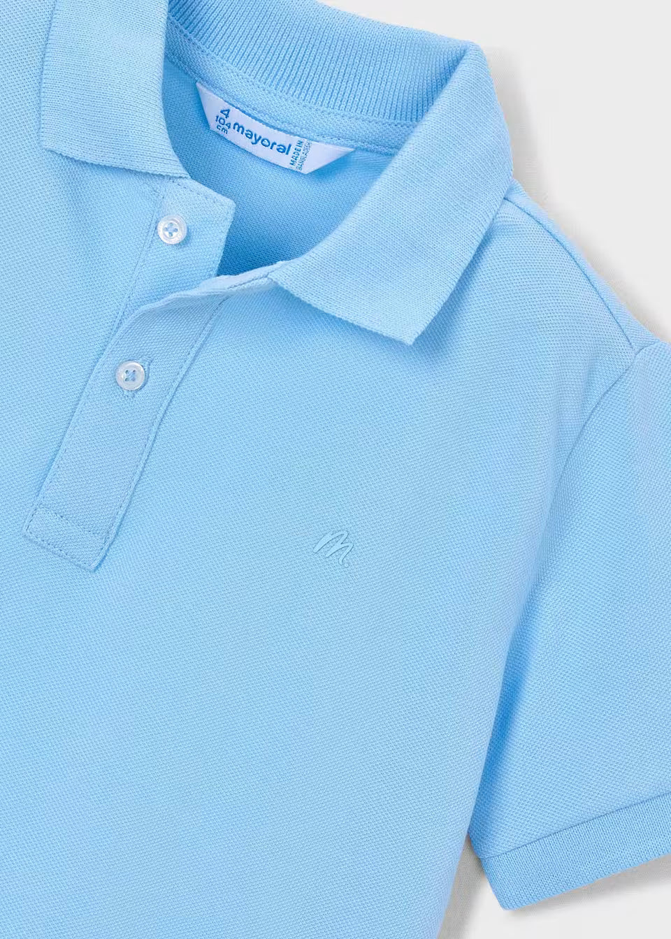 Polo básico niño Celeste