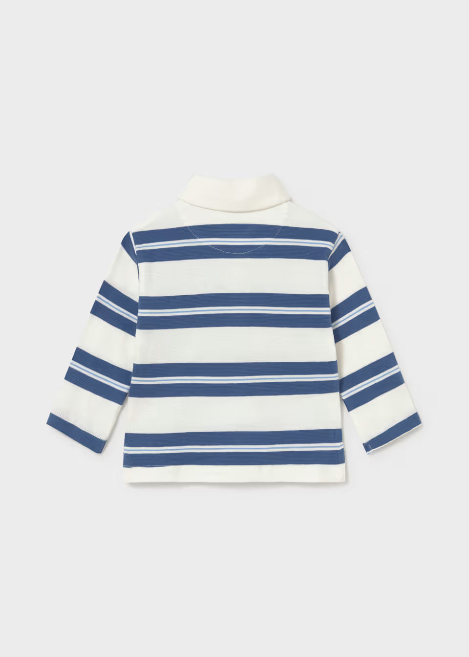 Polo de Rayas Azules para Niño  con Bordado