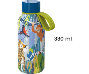 Botella Térmica Infantil Quokka Solid Kids Jungla Azul de 330 ml