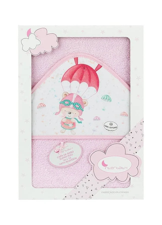 Maxicapa de Baño Paracaidista de la marca Interbaby – Rosa