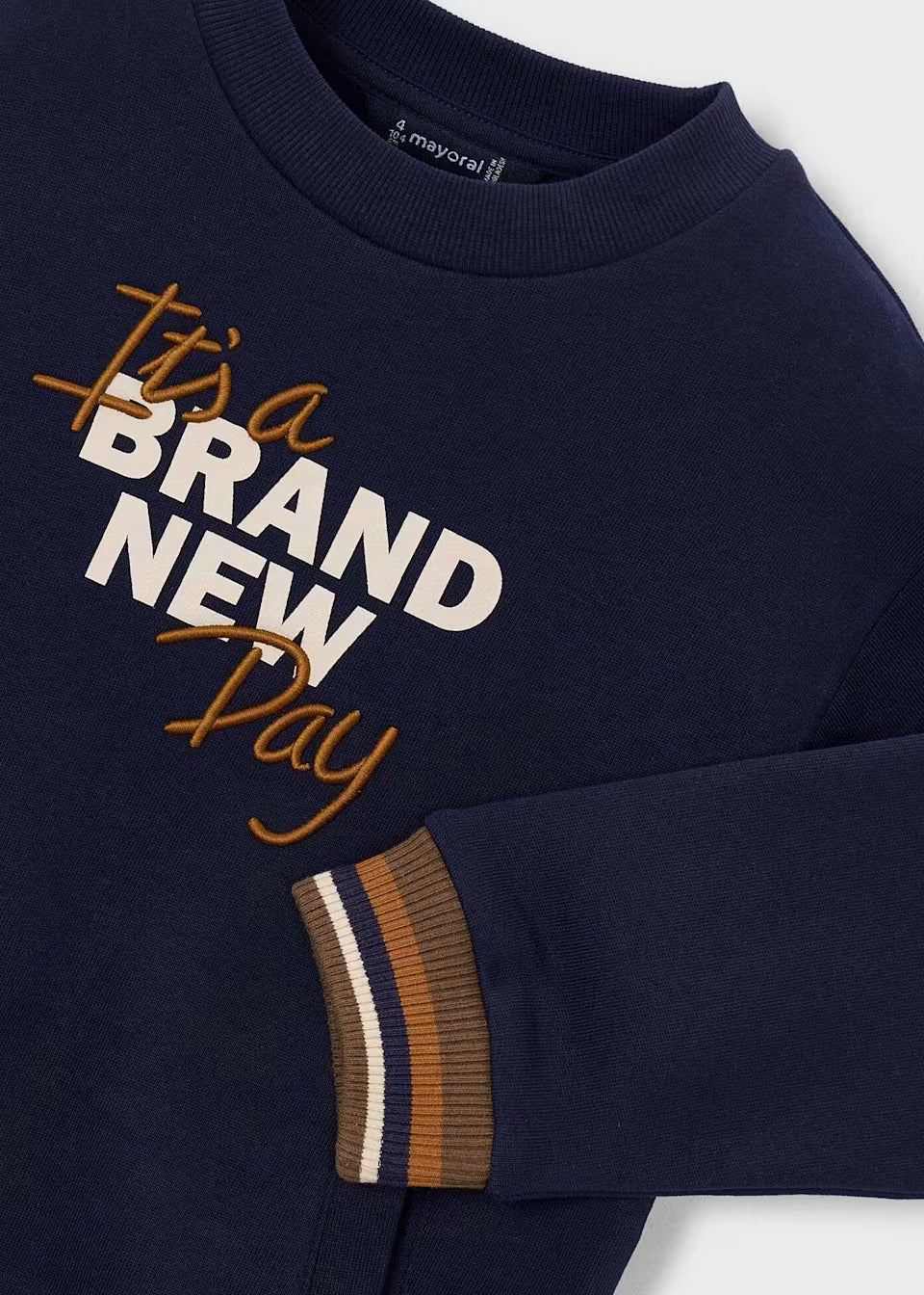 Sudadera Brand New en Azul Marino Afelpada&nbsp;