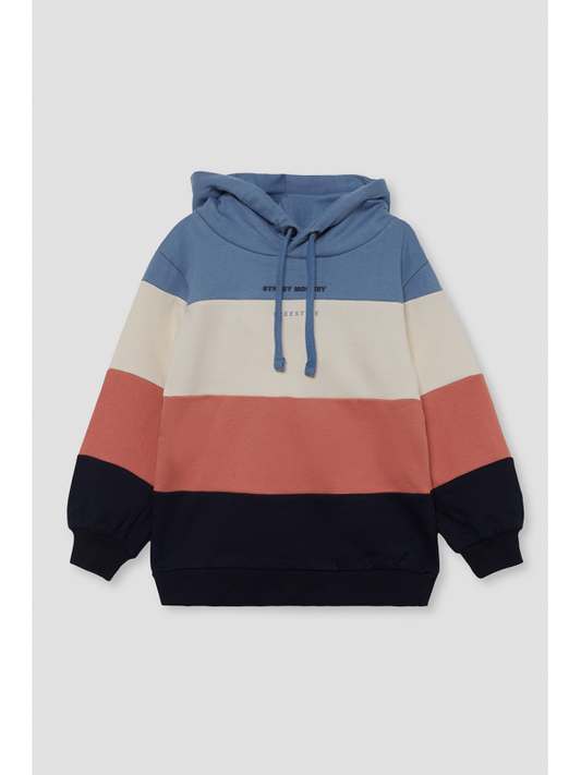 Sudadera de rayas con capucha | Street Monkey